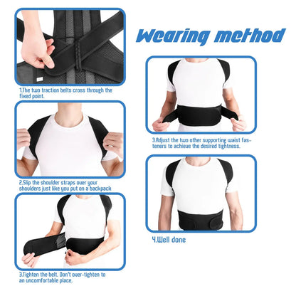 Correcteur de Posture Ajustable : Retrouvez l'Équilibre!