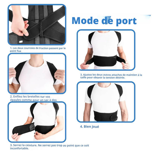 Correcteur de Posture Ajustable : Retrouvez l'Équilibre!™