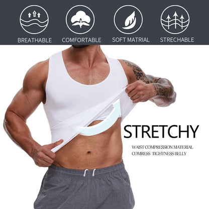 Chemise de Compression Amincissante pour Homme