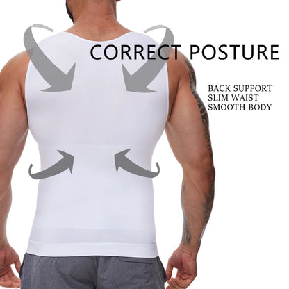 Chemise de Compression Amincissante pour Homme