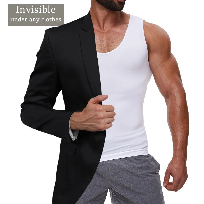 Chemise de Compression Amincissante pour Homme